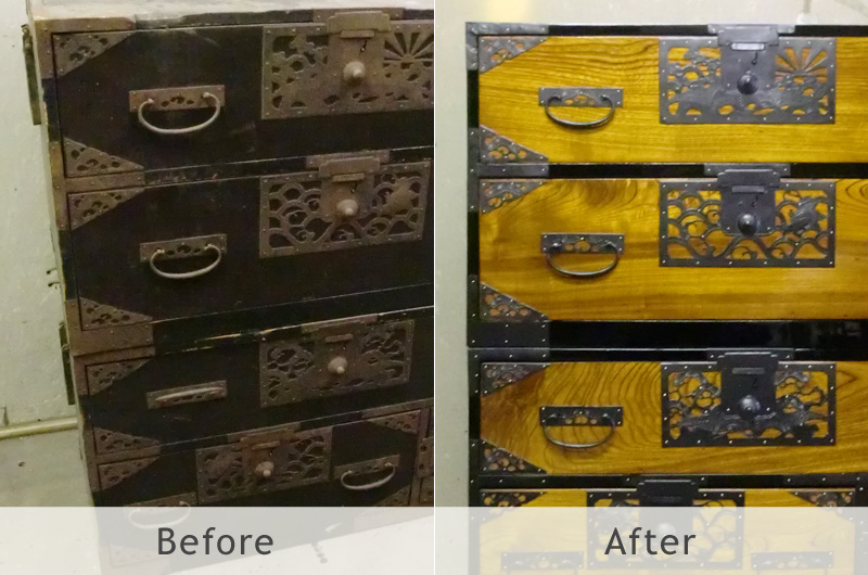 古箪笥の修理、復元