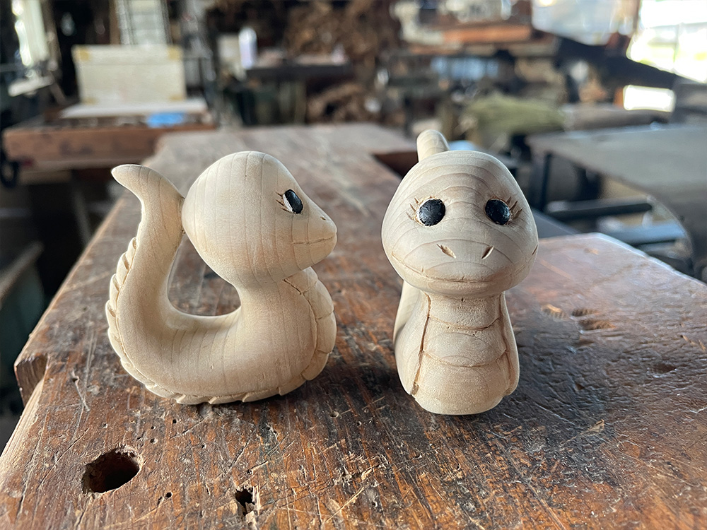 木製品 干支（へび）